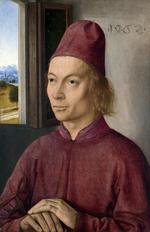 欧洲12-19世纪油画二_BOUTS, Dieric the Elder - Portrait of a Man